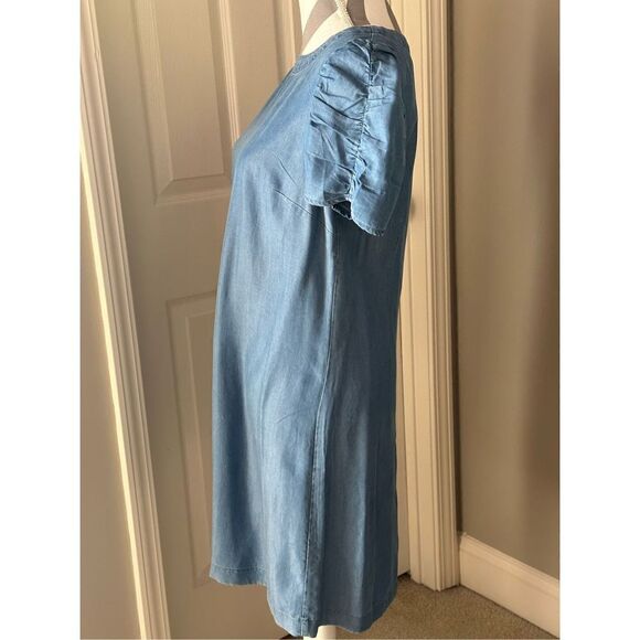 NWT Loft ruched sleeve casual dress - Picture 3 of 8